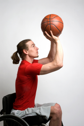 Wheelchair basketball is just one of many sports that allows disabled players to enjoy a physical team-oriented activity.