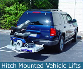 Hitch Mounted Vehicle Lift